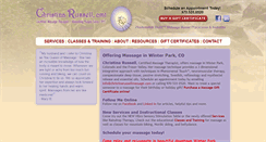 Desktop Screenshot of christinarussellmassage.com